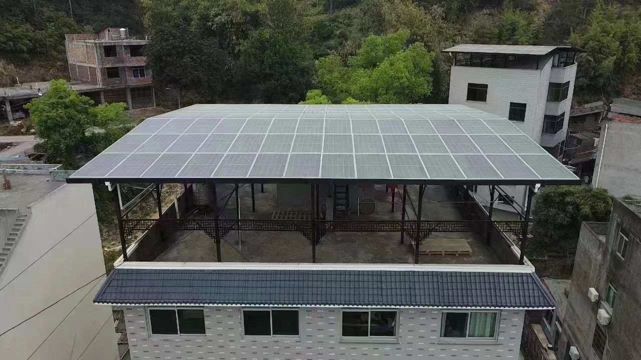 武夷山15kw+10kwh自建别墅家庭光伏储能系统